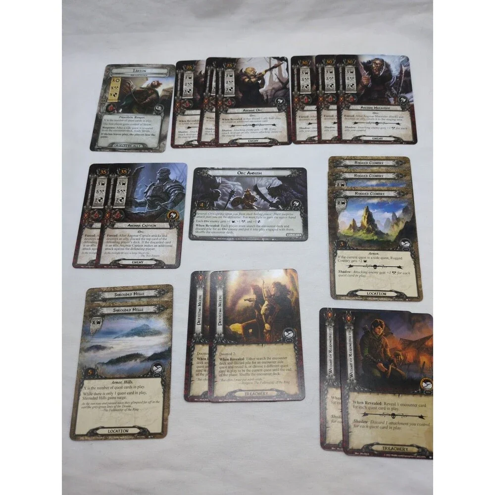 *Incomplete* Lord Of The Rings Lost Realm Expansion Cards